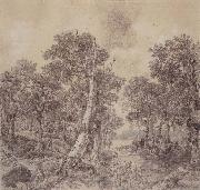 Thomas Gainsborough Wooded Landscape with River china oil painting artist
